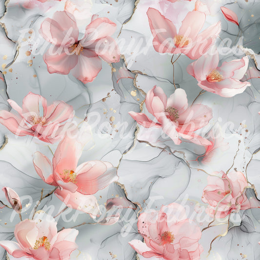 Alcohol Ink Magnolias