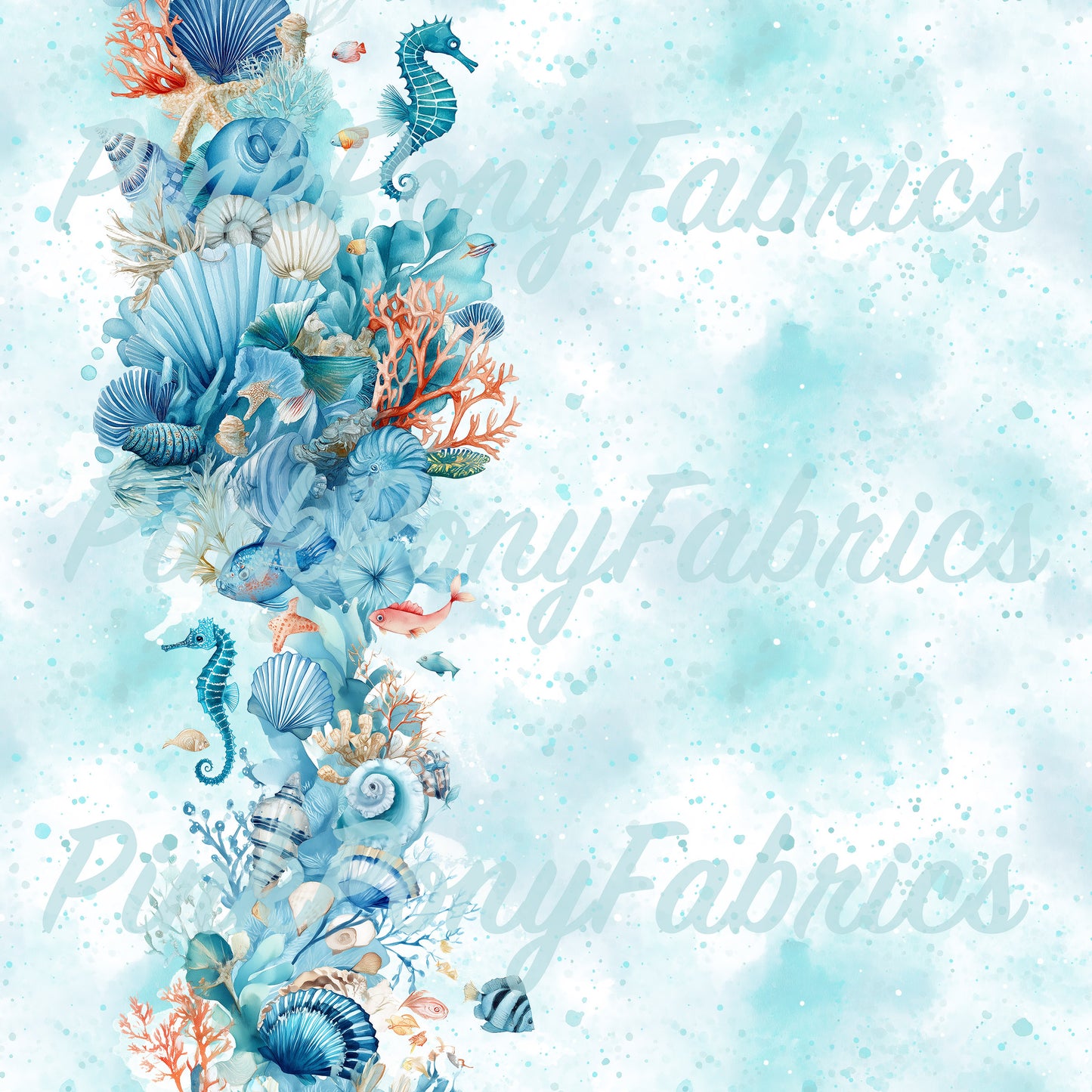 Border Print - Ocean Splash