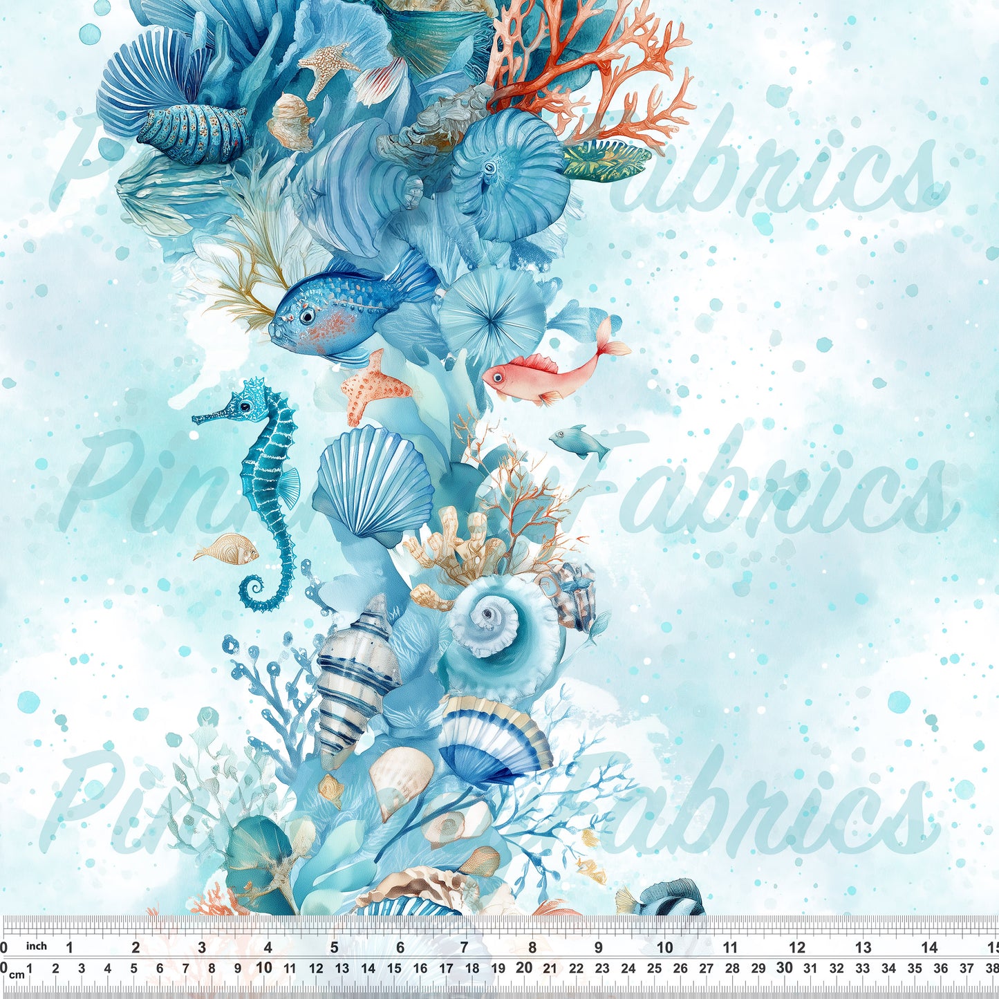 Border Print - Ocean Splash