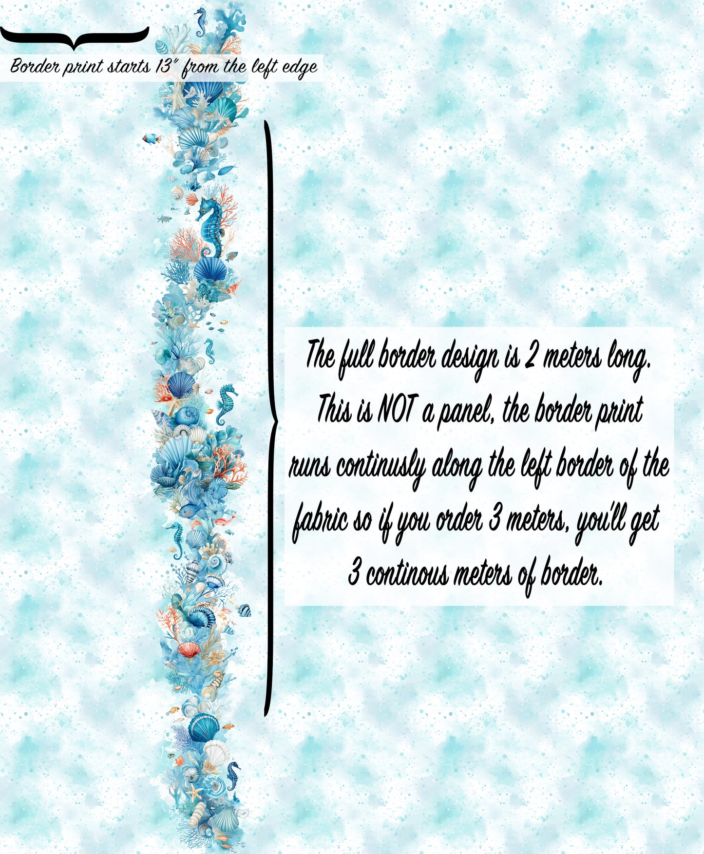 Border Print - Ocean Splash