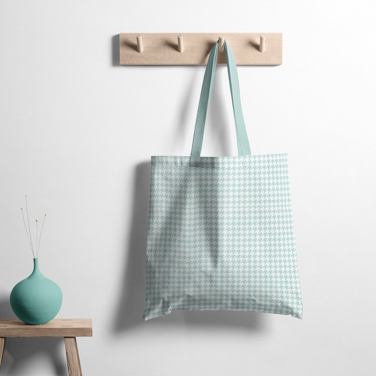 Houndstooth - Springtime Aqua