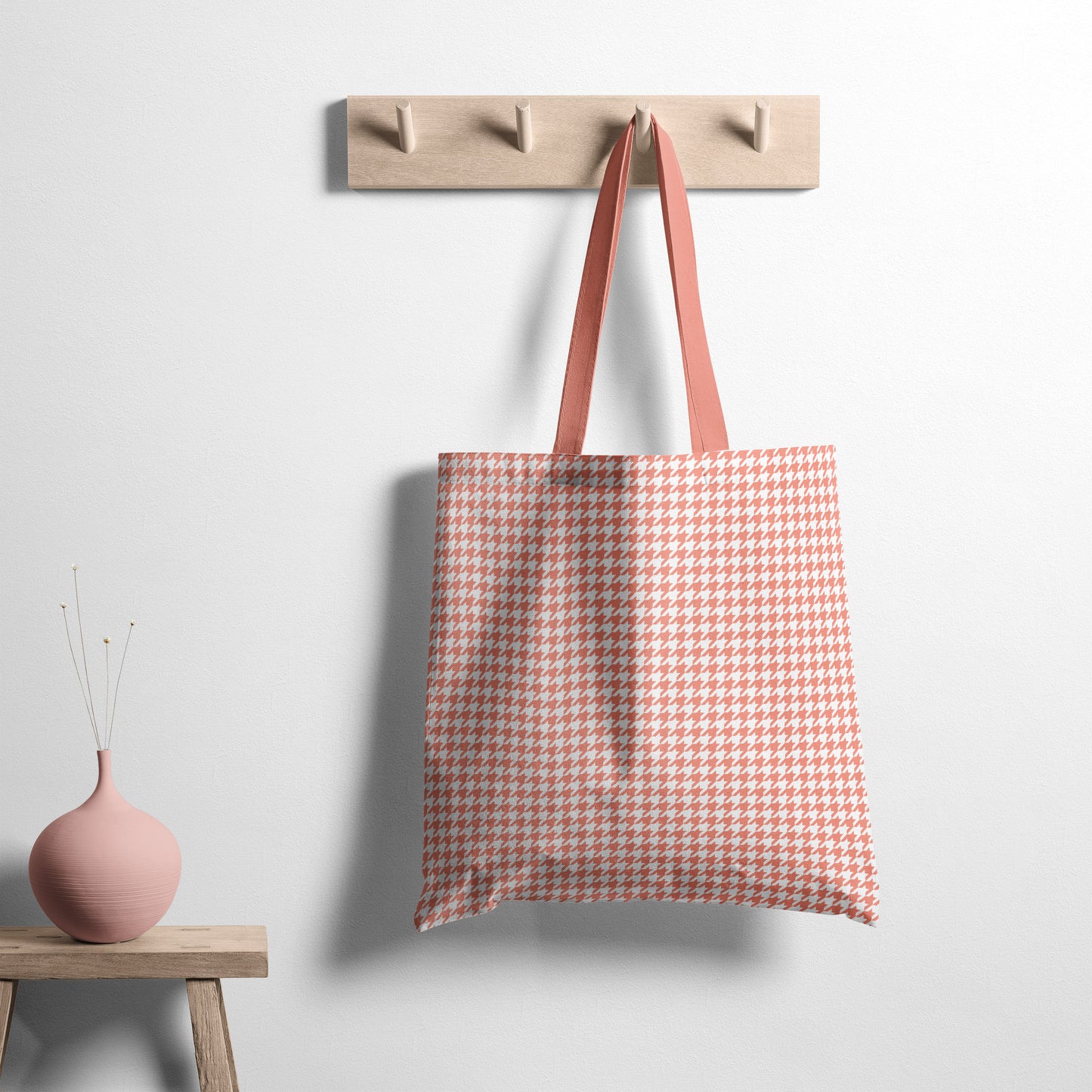 Houndstooth - Retro Orange