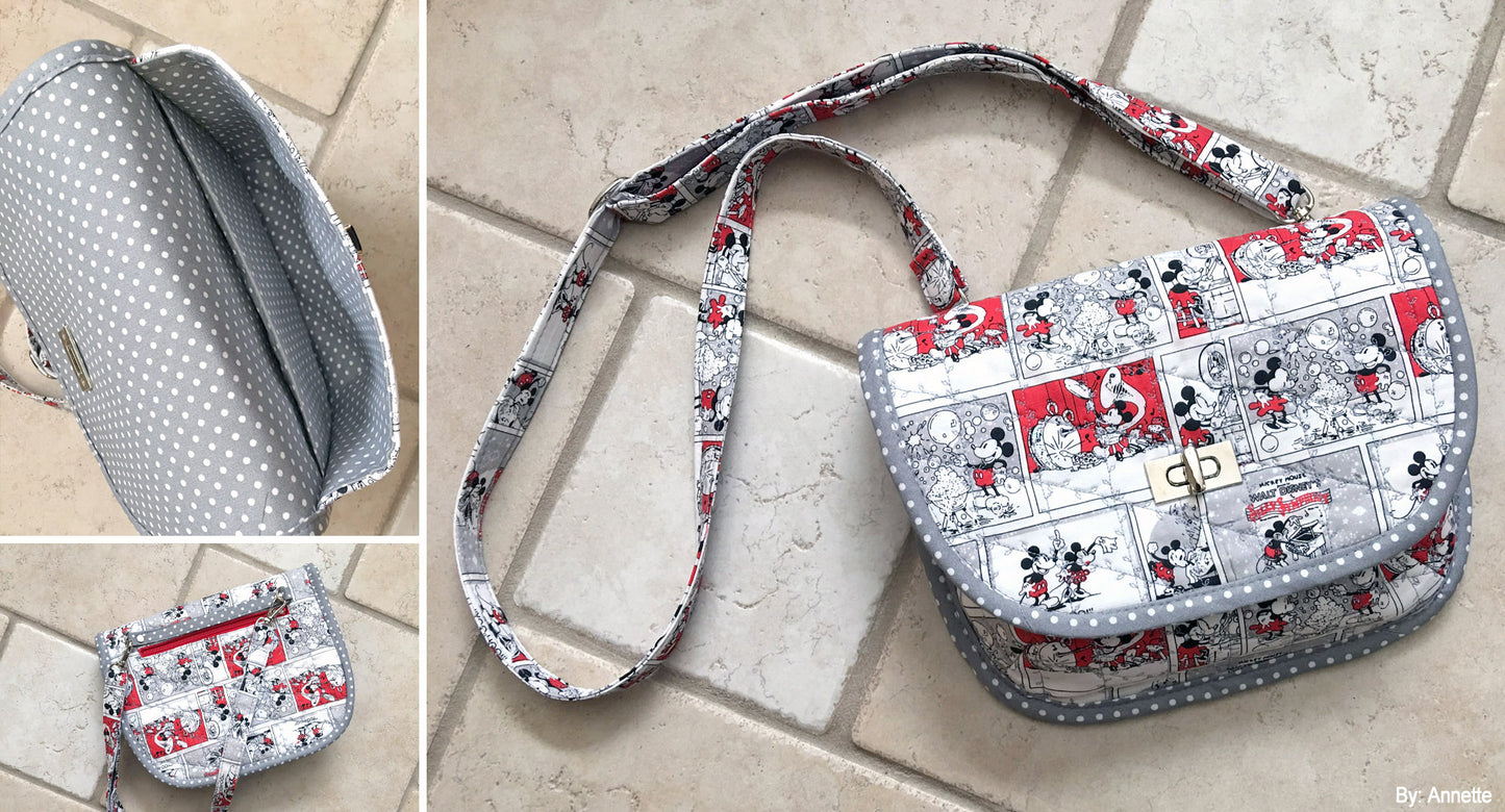 New York City Bag - Convertible & Two Sizes - PDF Sewing Pattern