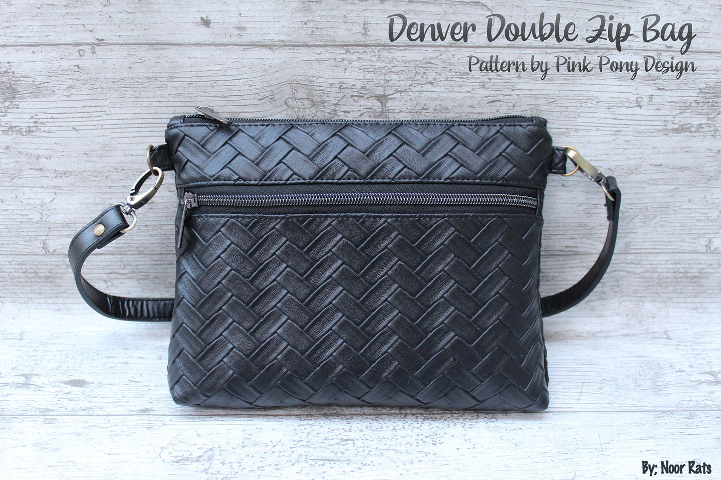 Denver Double Zip Bag - Two Sizes - PDF Sewing Pattern