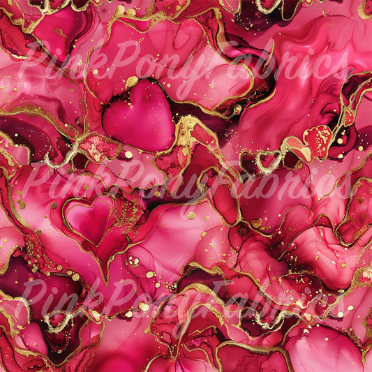 Alcohol Ink - Hearts