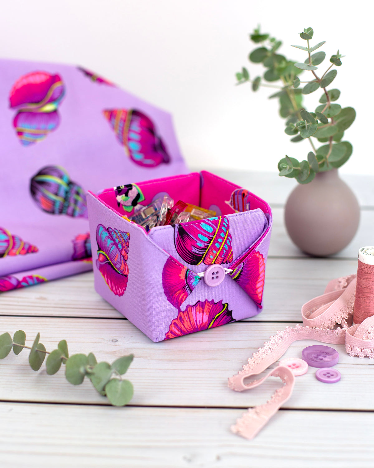 Button Up Boxes - PDF Sewing Pattern
