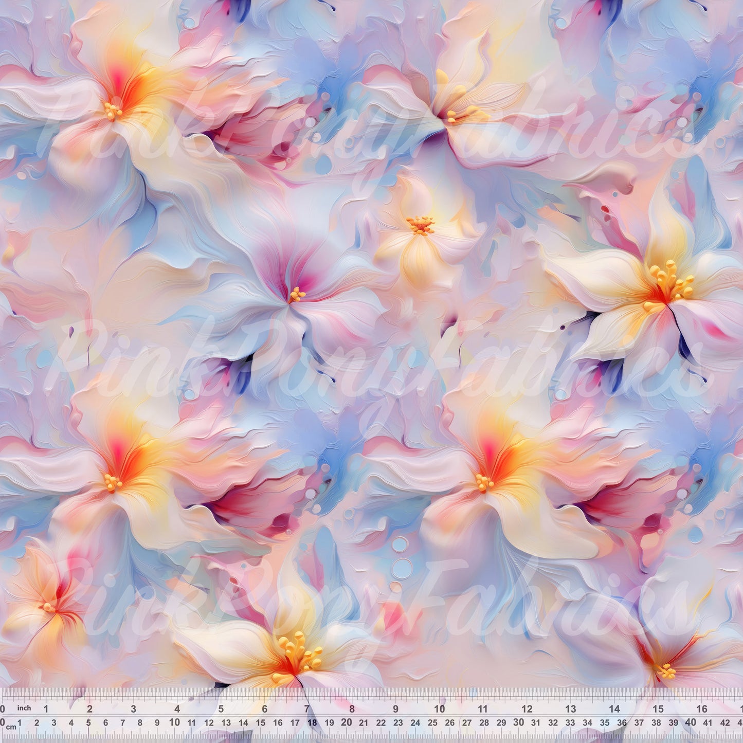 Dreamy Floral Oil Painting - Large