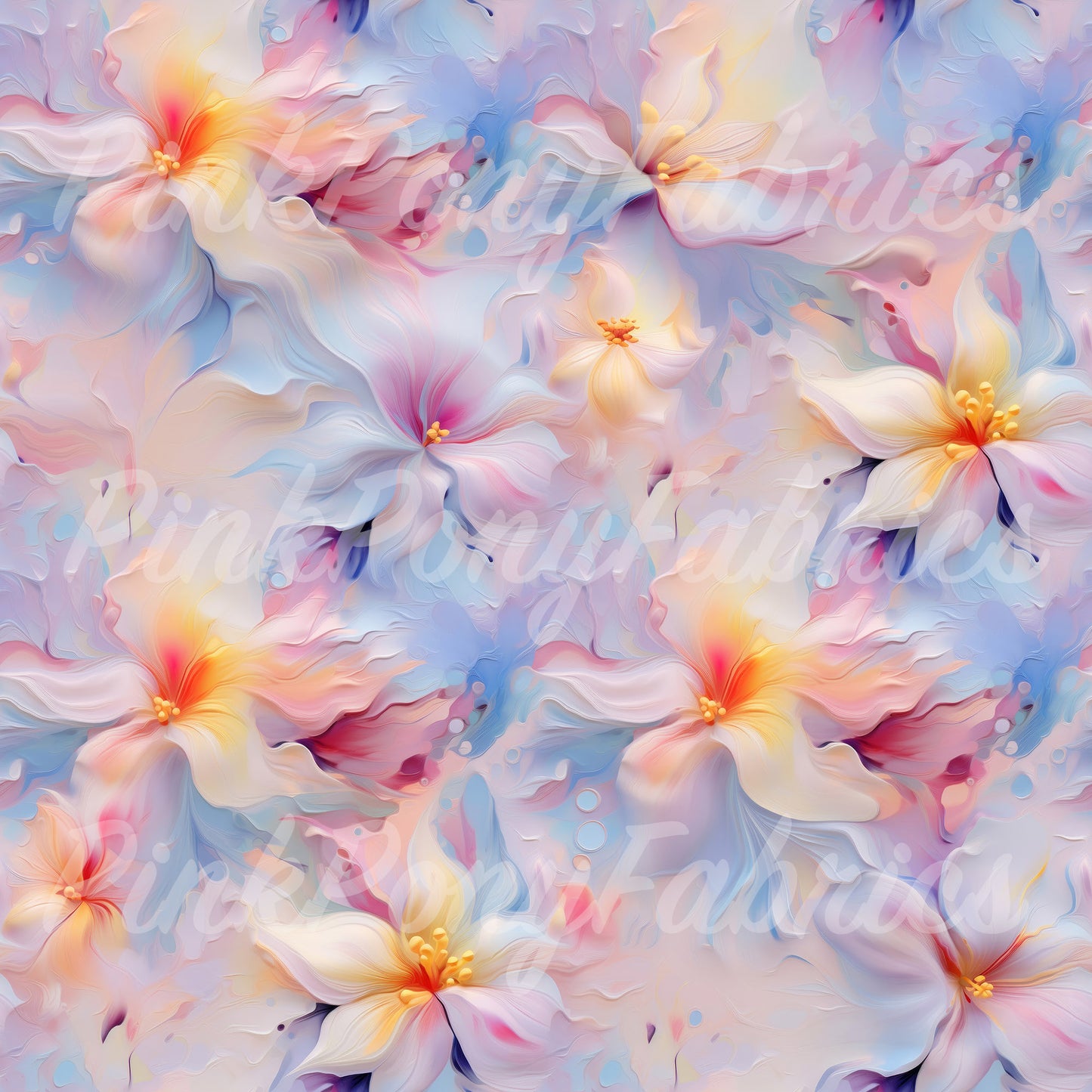 Dreamy Floral Oil Painting - Large