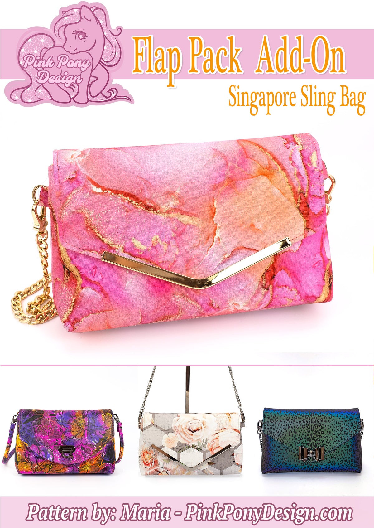 Singapore Sling Bag - PDF Sewing Pattern