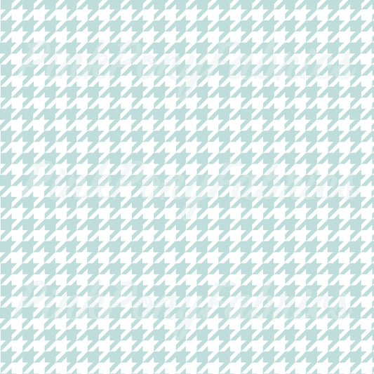 Houndstooth - Springtime Aqua