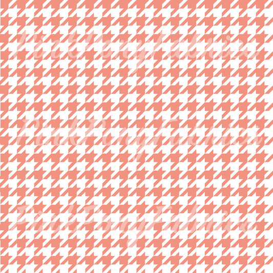 Houndstooth - Retro Orange