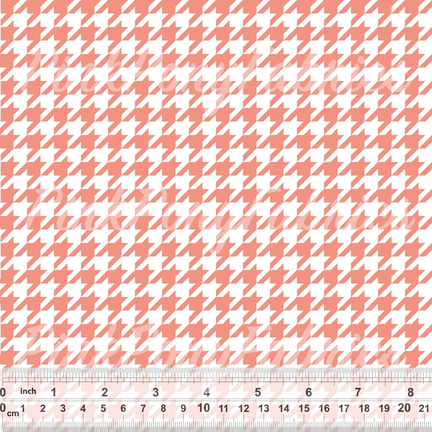 Houndstooth - Retro Orange