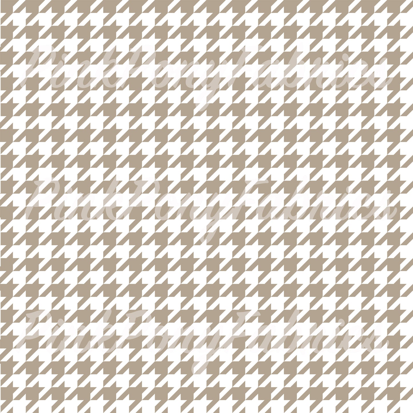 Houndstooth - Taupe Fluff