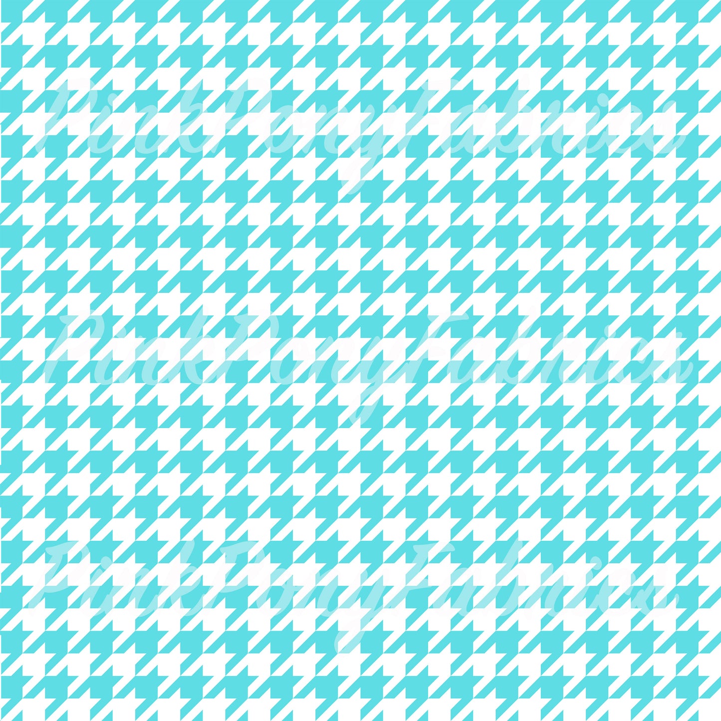 Houndstooth - Bright Aqua
