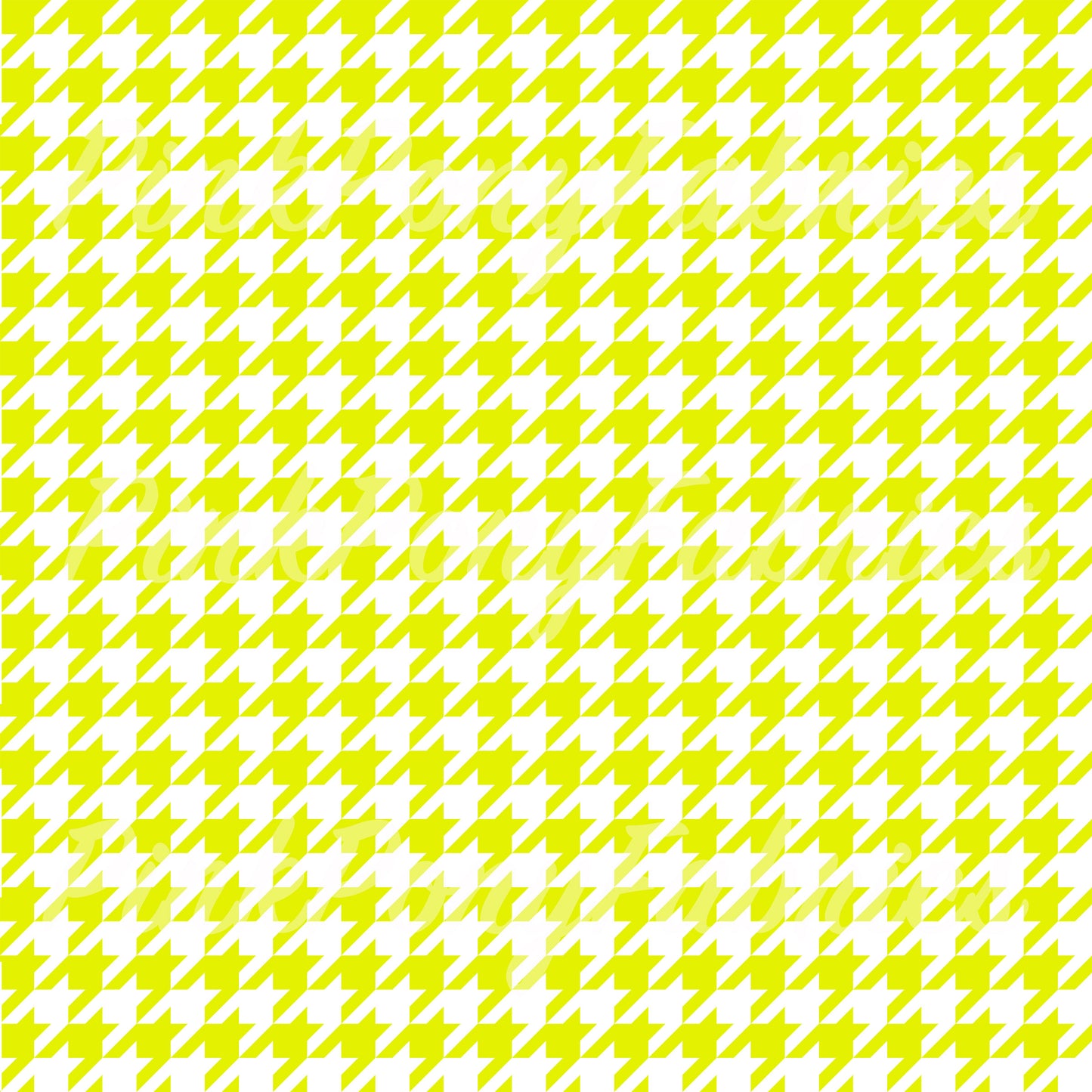 Houndstooth - Bright Yellow
