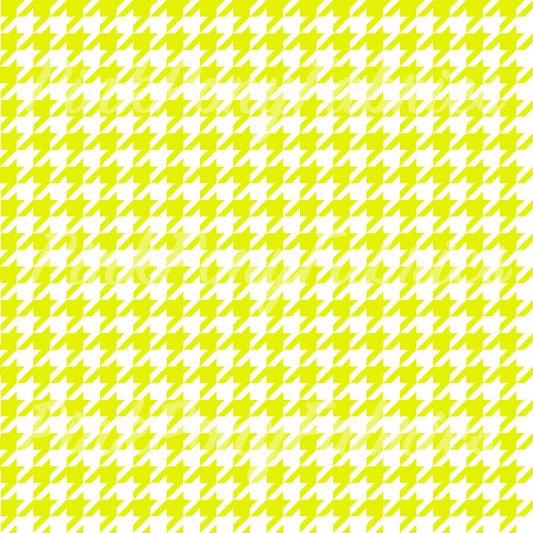 Houndstooth - Bright Yellow