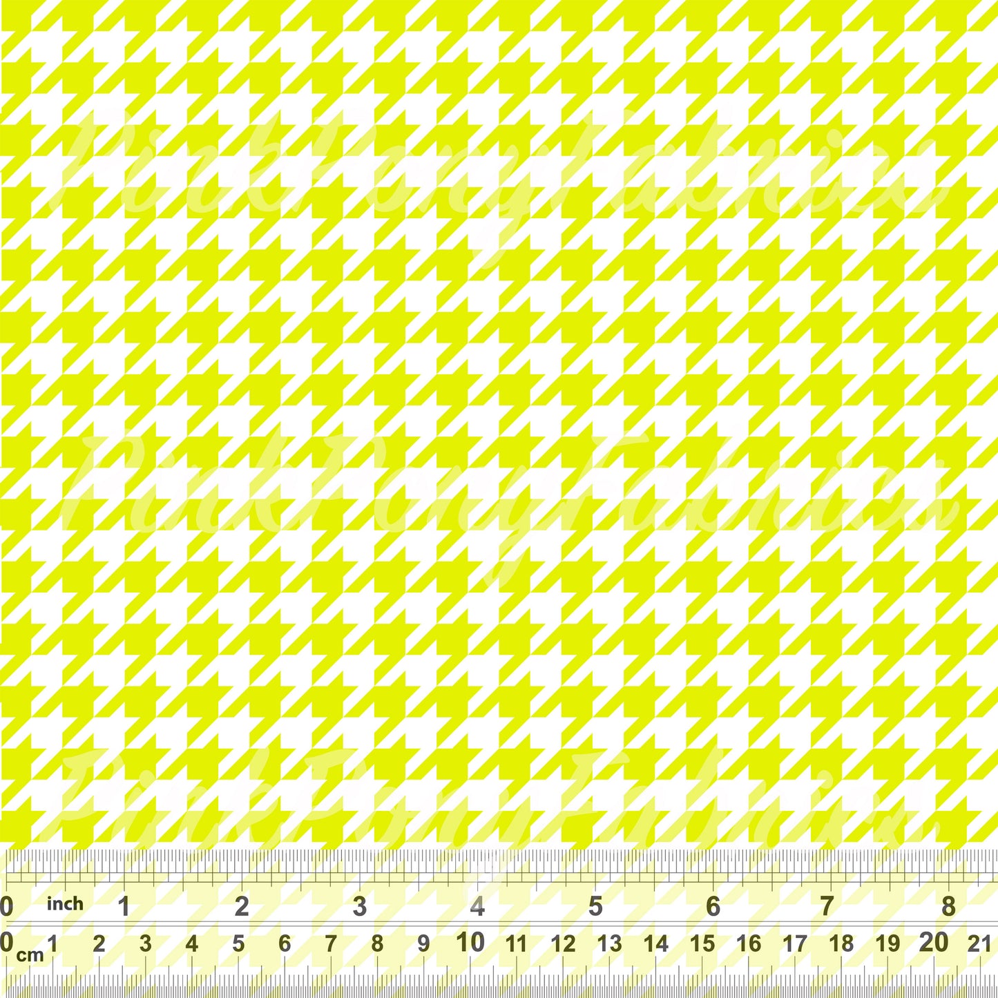 Houndstooth - Bright Yellow
