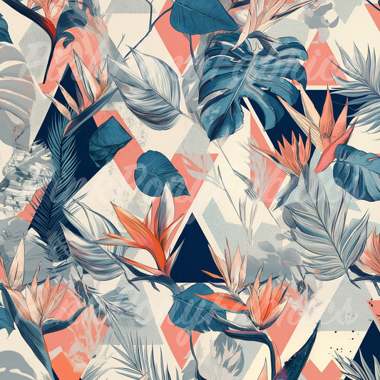 Retro Bird of Paradise