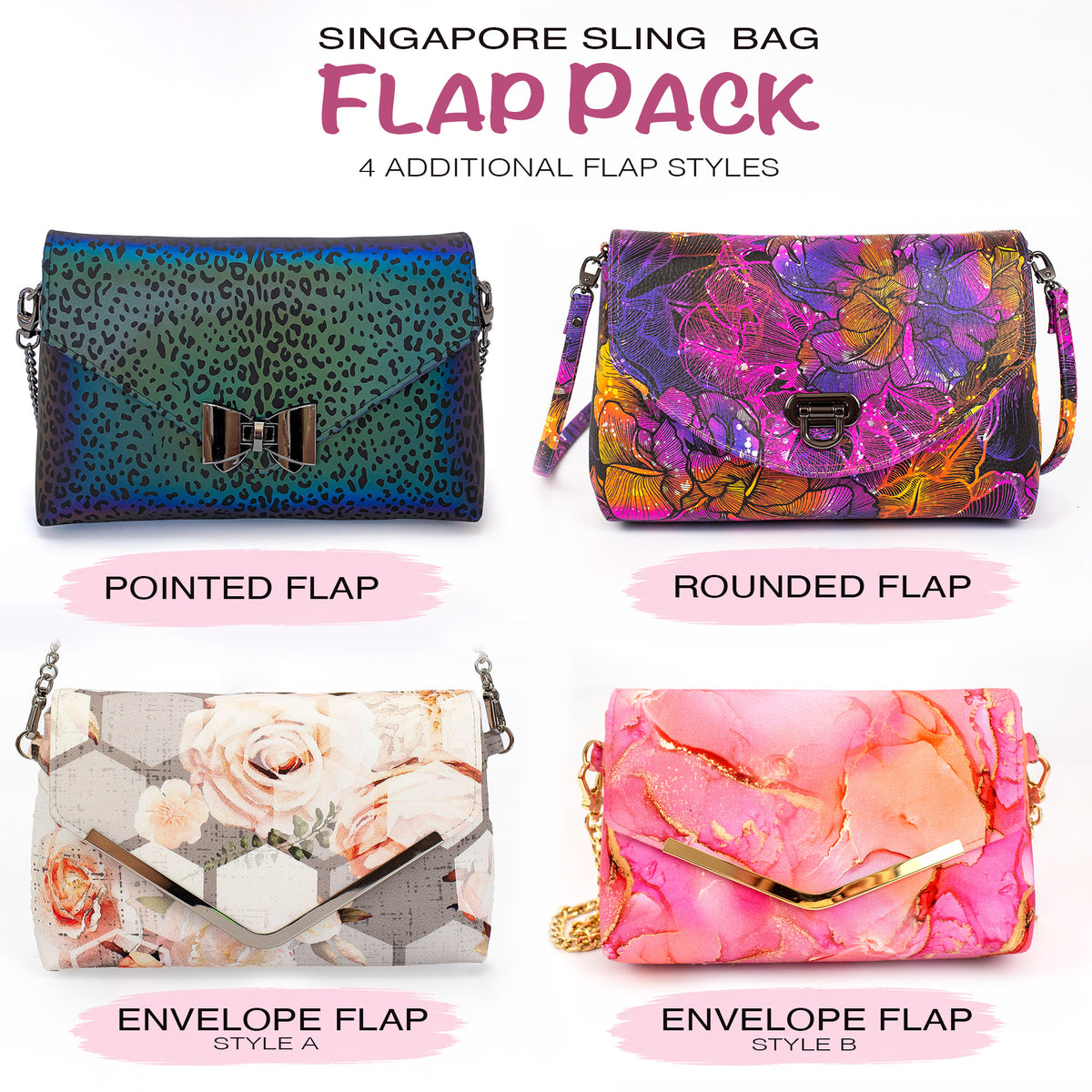 ADD ON - Flap Pack för Singapore Sling Bag - PDF Sömnadsmönster