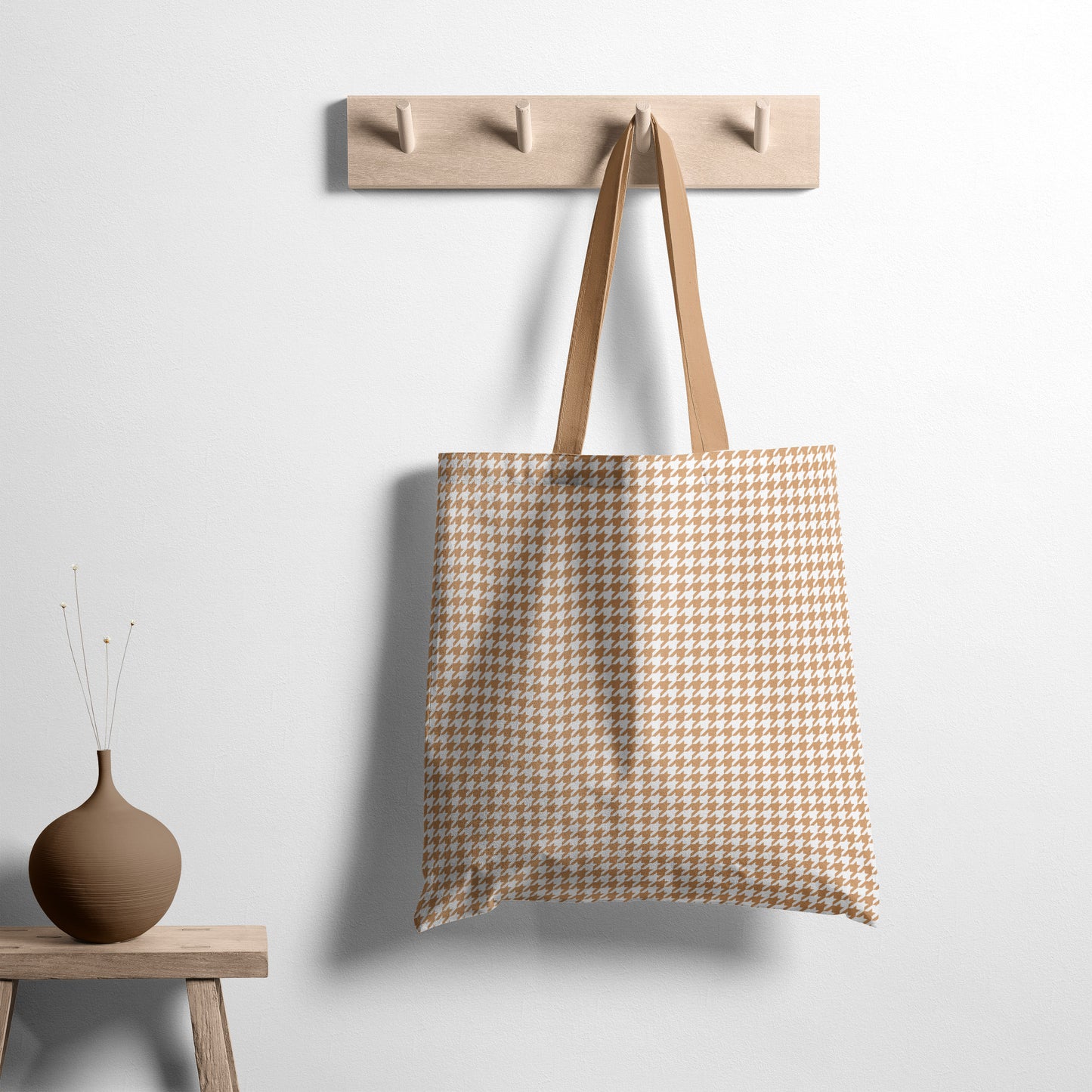 Houndstooth - Dandelion Beige