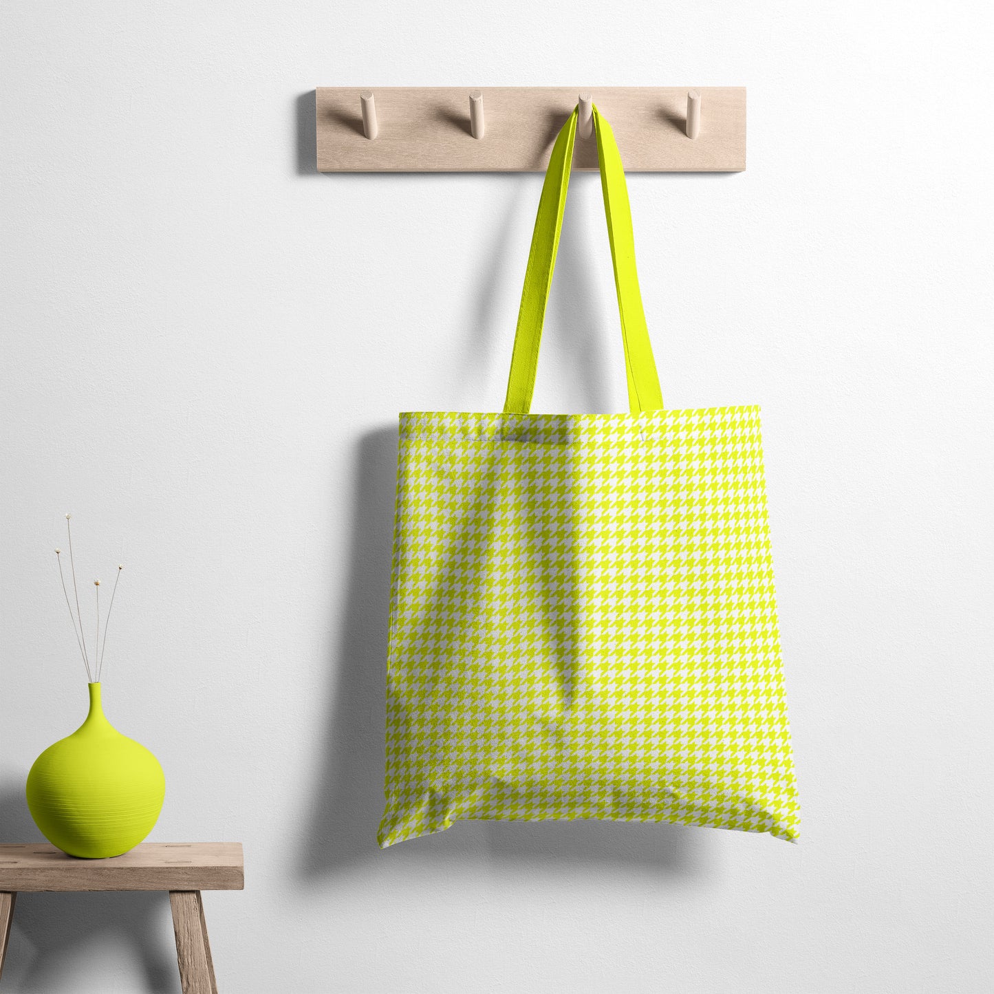 Houndstooth - Bright Yellow