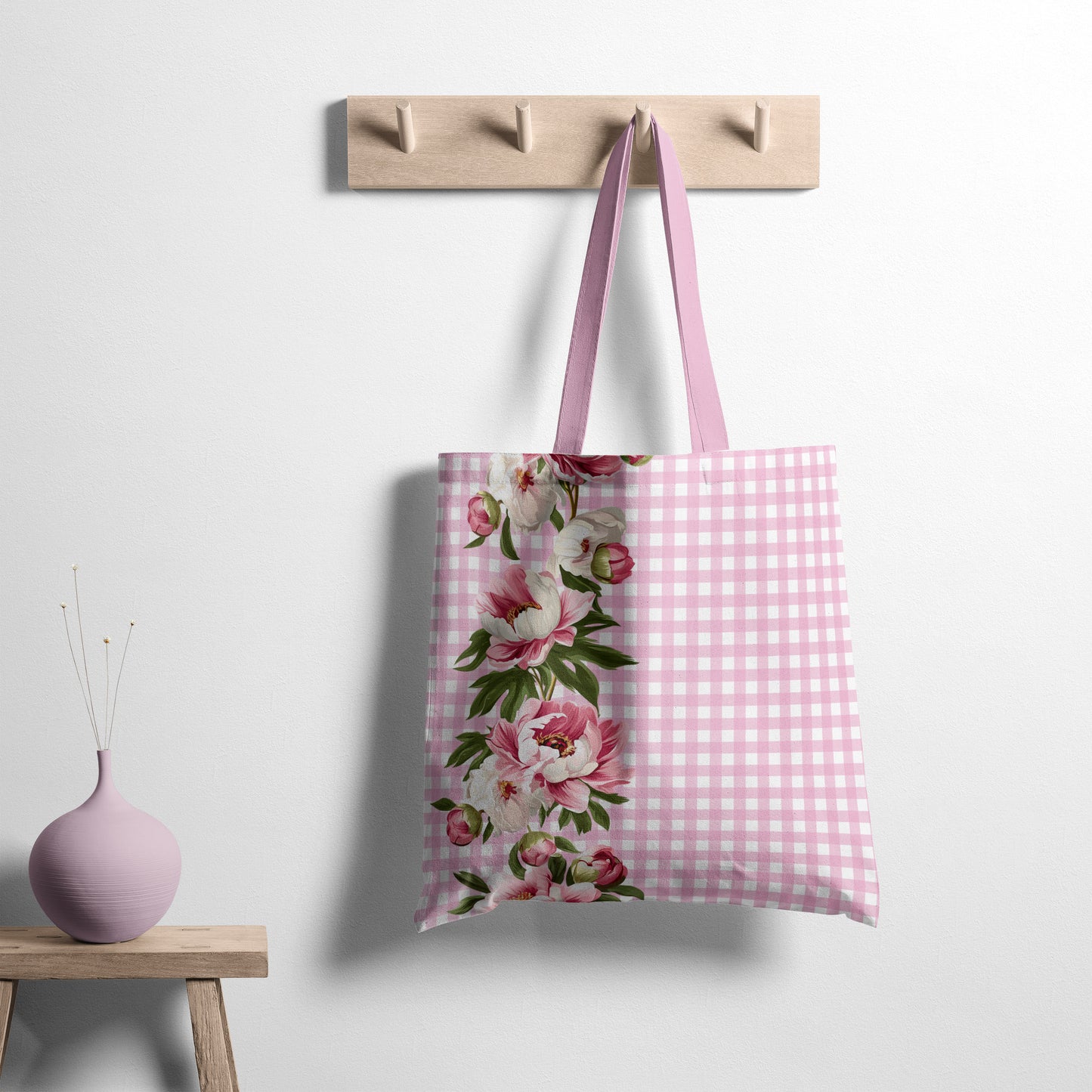 Border Print - Peony Gingham