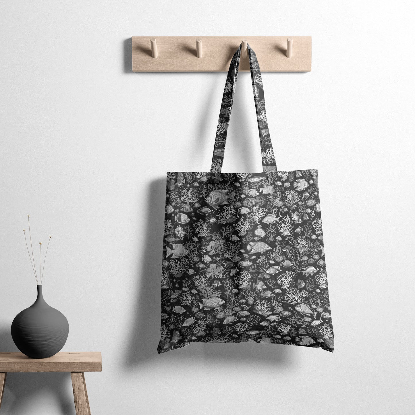Underwater Toile - Grayscale