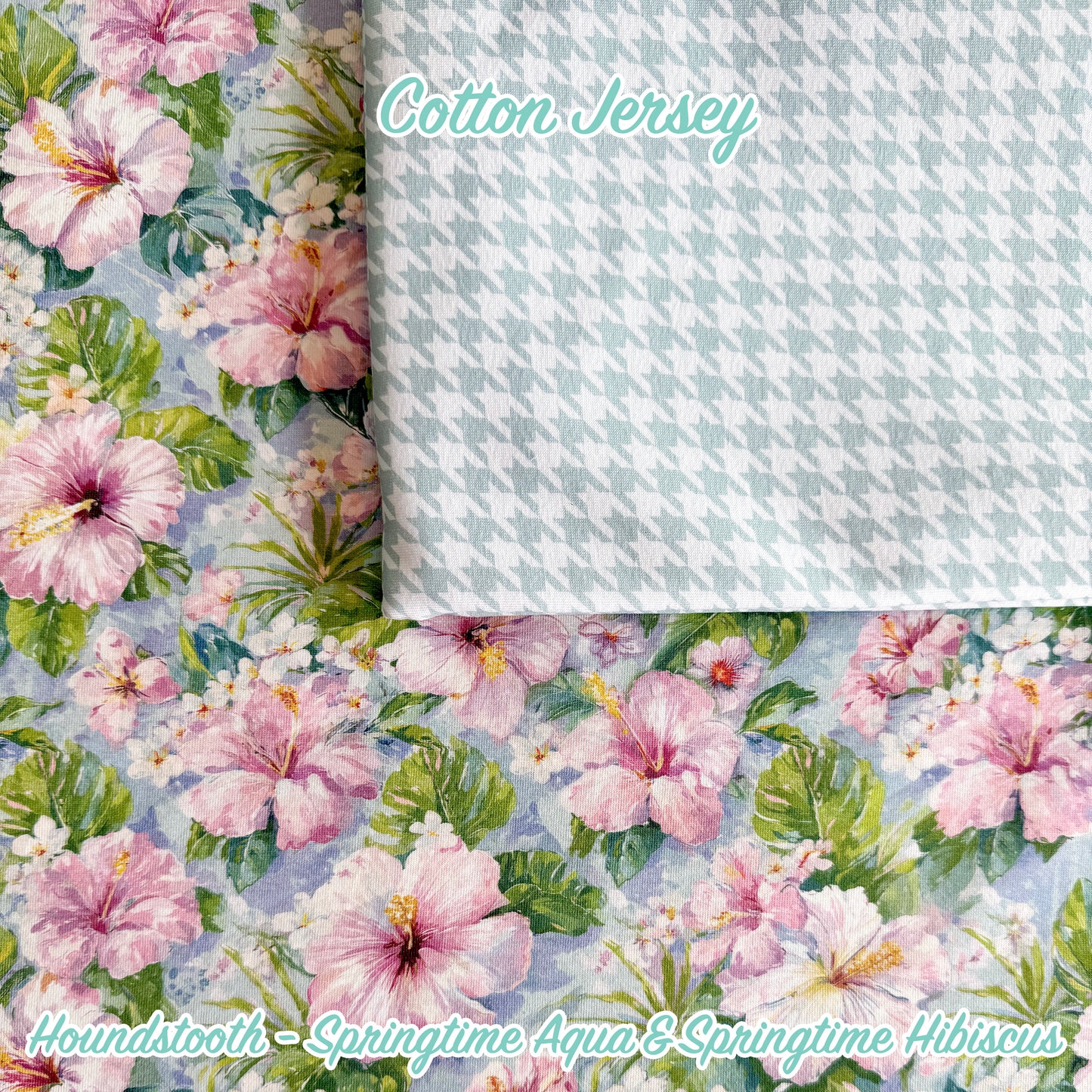 Houndstooth - Springtime Aqua