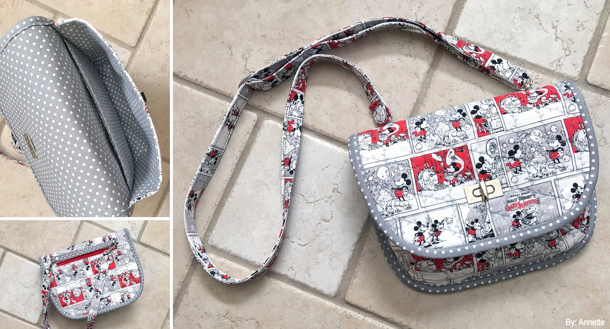 Mickey Mouse Purse Sewing Pattern