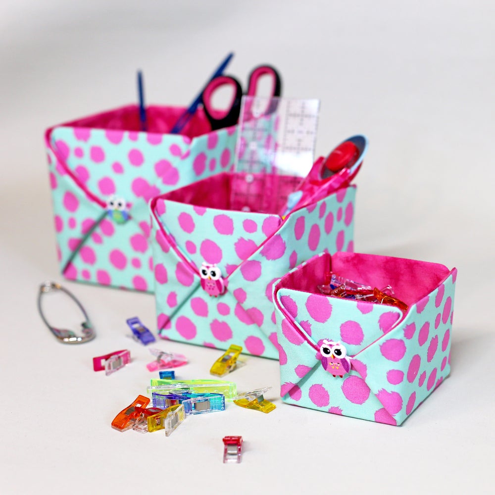 Button Up Boxes - PDF Sewing Pattern