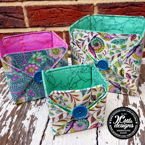 Box Buttoning Patterns Button Up Boxes - PDF Sewing Pattern – Pink Pony Design