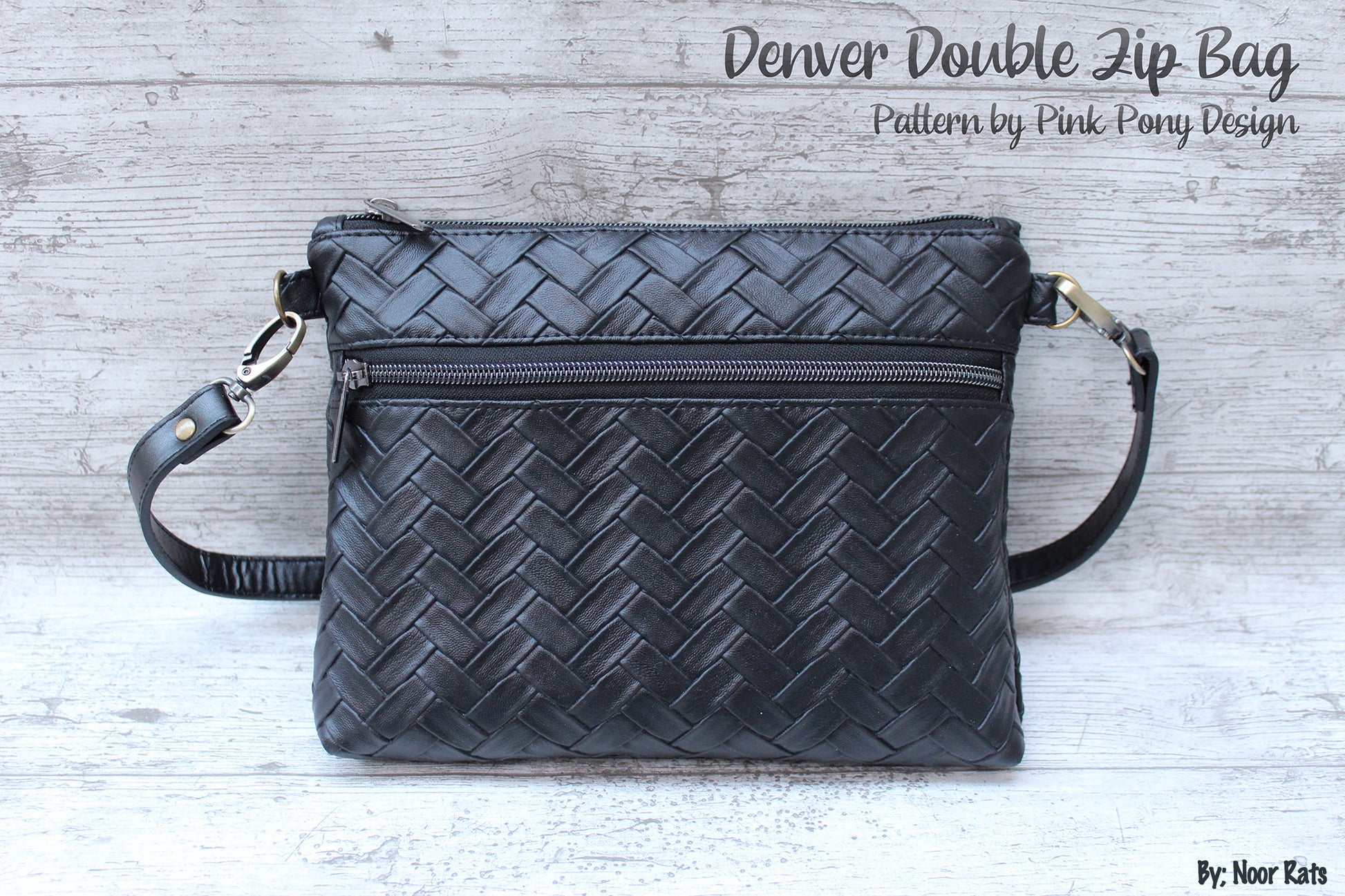 Denver Double Zip Bag - Two Sizes - PDF Sewing Pattern – Pink Pony